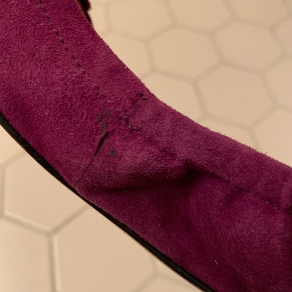 Vince Camuto Purple Suede Flower Flats - Picture 5 of 5